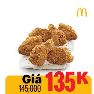 Hình ảnh 6 miếng cánh gà cắt khúc McWings