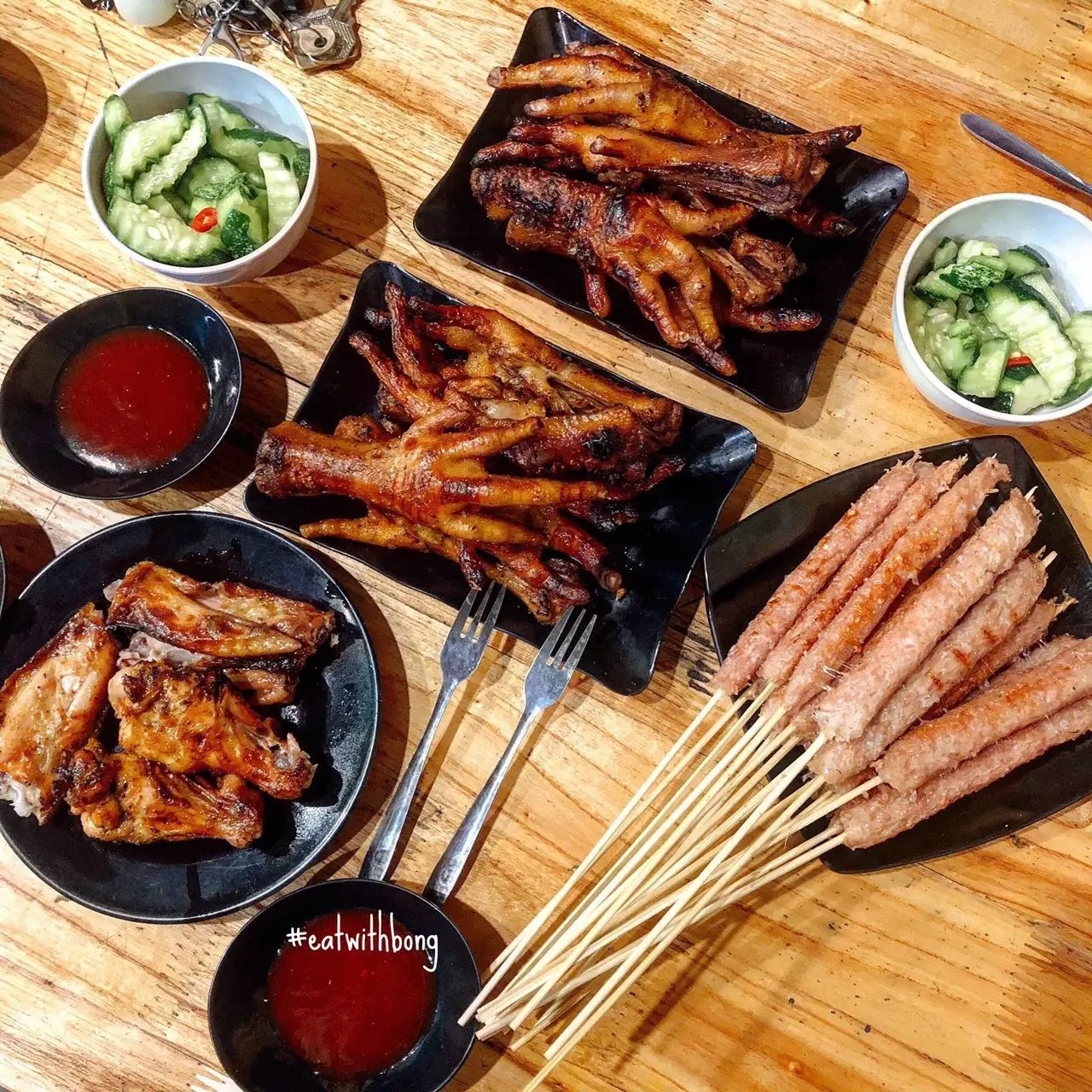 Hình ảnh Combo 10 chân gà - 10 nem nướng