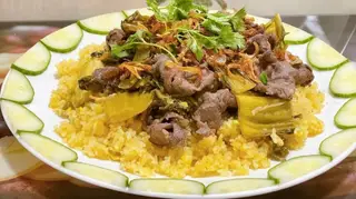 Hình ảnh Cơm rang dưa bò(có tóp mỡ)