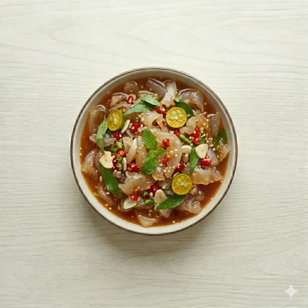 Hình ảnh sứa thân mắm nhĩ