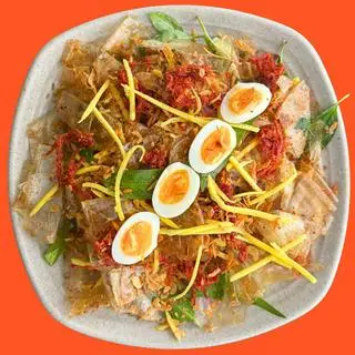 Hình ảnh Bánh Tráng Trộn Đầy Đủ