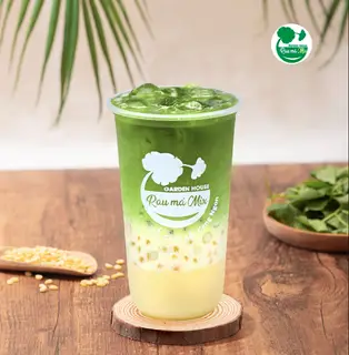 Hình ảnh Rau má đậu xanh sữa dừa trân châu