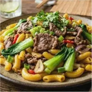 Hình ảnh Nui xào bò
