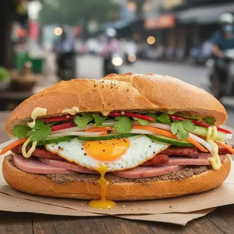 Hình ảnh Bánh Mì Xá Xíu Đường Ray - Linh Đông