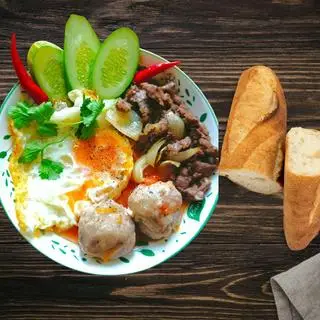 Hình ảnh Combo:xíu mại - bò - trứng( ko kèm bánh mì)
