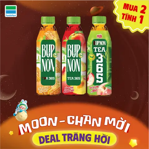 Hình ảnh Mua 1 Tặng 1 Trà Bupnon Tea365 500ML Bất Kỳ