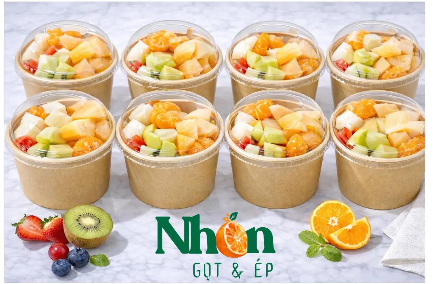 Hình ảnh Nhon Fruit - Trái Cây Cắt Sẵn, Nước Ép & Trái Cây Lắc - Trần Khắc Chân