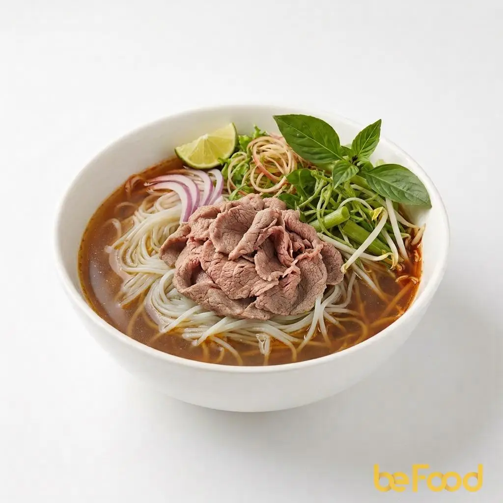 Hình ảnh bún bò tái 