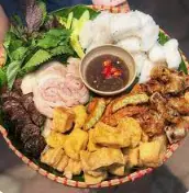 Hình ảnh Bún đậu mẹt đầy đủ