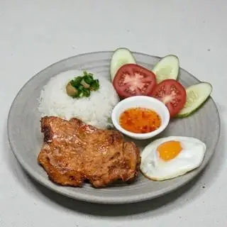 Hình ảnh Cơm - sườn - ốp la
