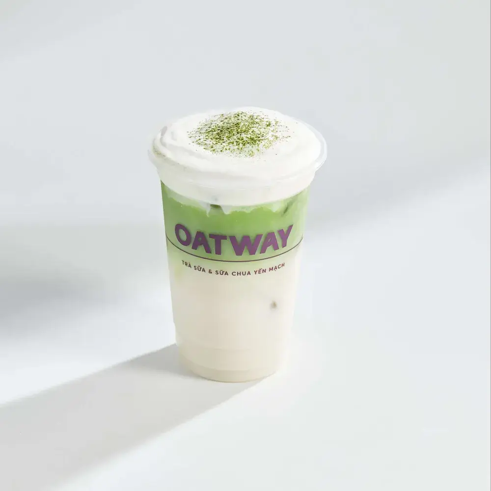 Hình ảnh Matcha latte yến mạch
