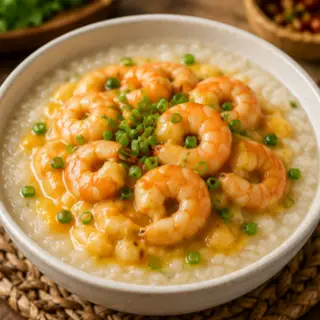 Hình ảnh Cháo tôm sốt hoàng kim