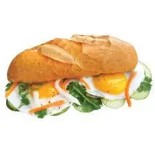 Hình ảnh Bánh mỳ ốp la 2 trứng