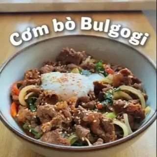 Hình ảnh Combo Cơm Trộn Bò - Trứng Sốt bulgogi ngọt + Mandu Chiên Giòn (4pcs)