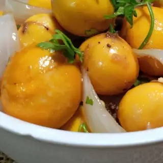 Hình ảnh Trứng gà non xào sa tế