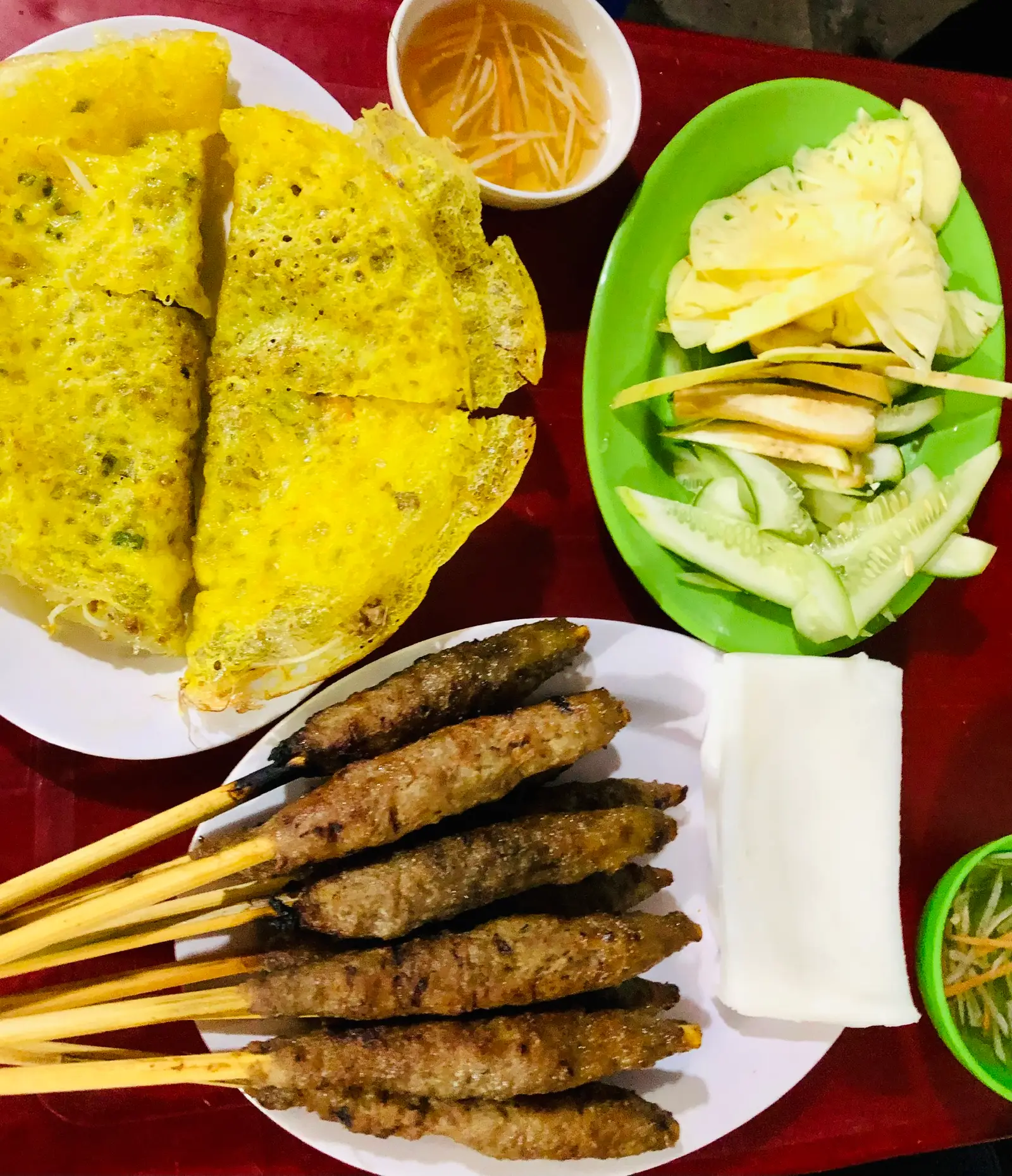 Hình ảnh Combo 3 (2 bánh xèo, 10 nem lụi)