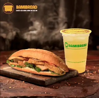 Hình ảnh Combo Bánh mì Chả - Trà quất Bami