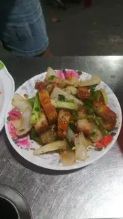 Hình ảnh Cơm Ba rọi chiên mắm tỏi