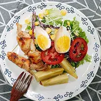 Hình ảnh Salad Gà Cuộn Nấm Kim Châm