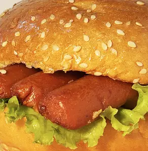 Hình ảnh Hamburger xúc xích