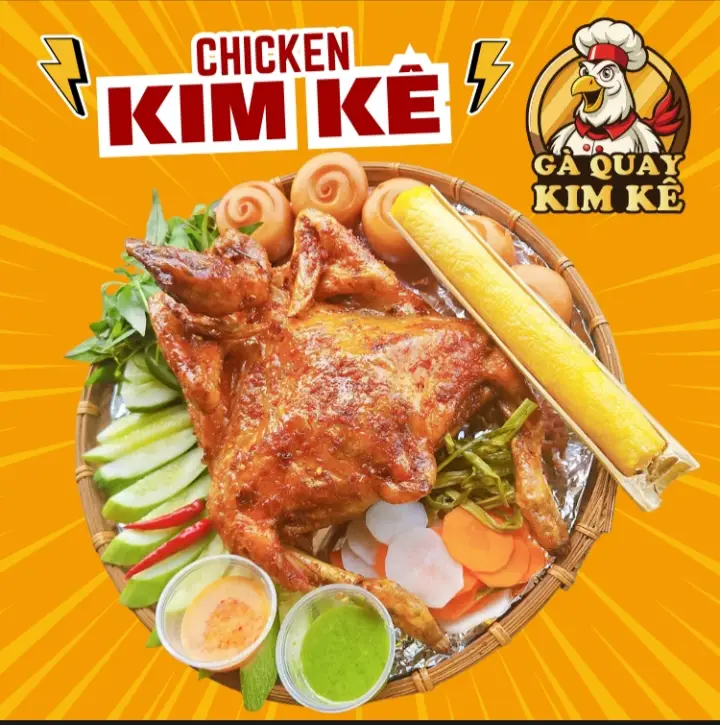 Hình ảnh Gà quay nửa con - 1 ống cơm lam - 3 bánh bao - 1 hộp dưa chua nước chấm