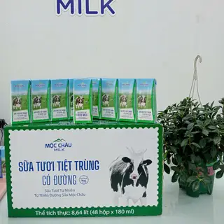 Hình ảnh Combo 2 sữa tươi tiệt trùng MCM 180ml - lốc