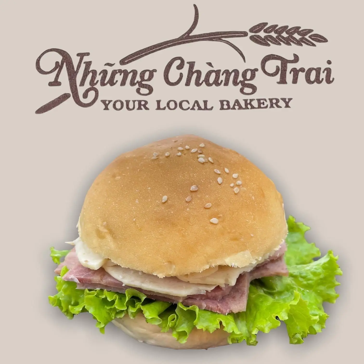 Hình ảnh Hamburger Thịt Chả