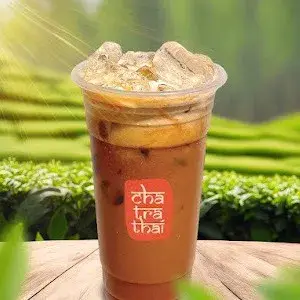 Hình ảnh Trà sữa Thái đỏ lạnh - cold Thai red milk tea
