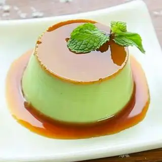 Hình ảnh Bánh flan matcha