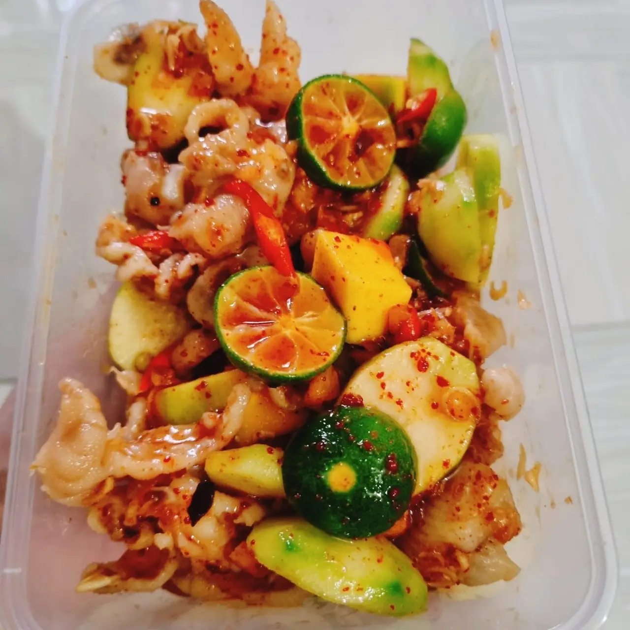 Hình ảnh Chân gà sốt Thái - hộp nhỏ