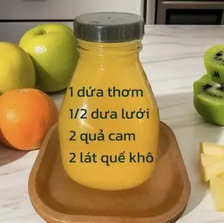 Hình ảnh Nước ép nguyên chất dứa - cà rốt