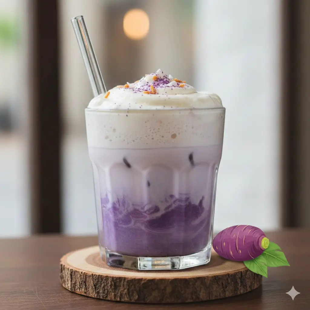 Hình ảnh khoai môn latte 