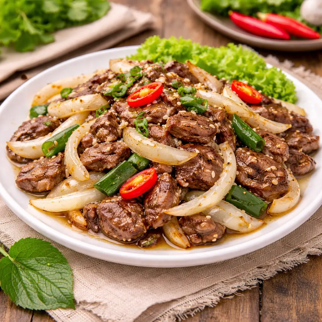 Hình ảnh Bò xào củ hành