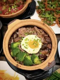 Hình ảnh Thố bò nấm hương bông cải