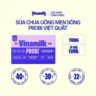 Hình ảnh Thùng Sữa chua uống Probi Việt Quất chai x 130ml - 24 chai/Thùng Yogurt_07UQ31_THUNG