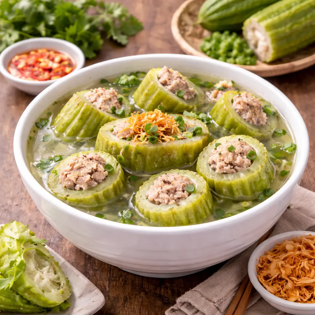Hình ảnh Cơm canh khổ qua