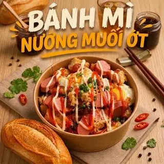 Hình ảnh Bánh Mì Nướng Muối Ớt