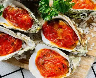 Hình ảnh Hàu nướng sốt Thái