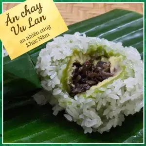 Hình ảnh Bánh khúc chay 1 viên - nóng