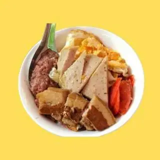 Hình ảnh Xôi thịt kho - chả mỡ