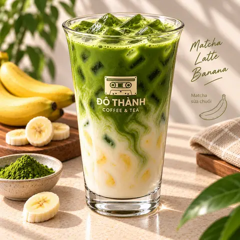 Hình ảnh Matcha sữa chuối