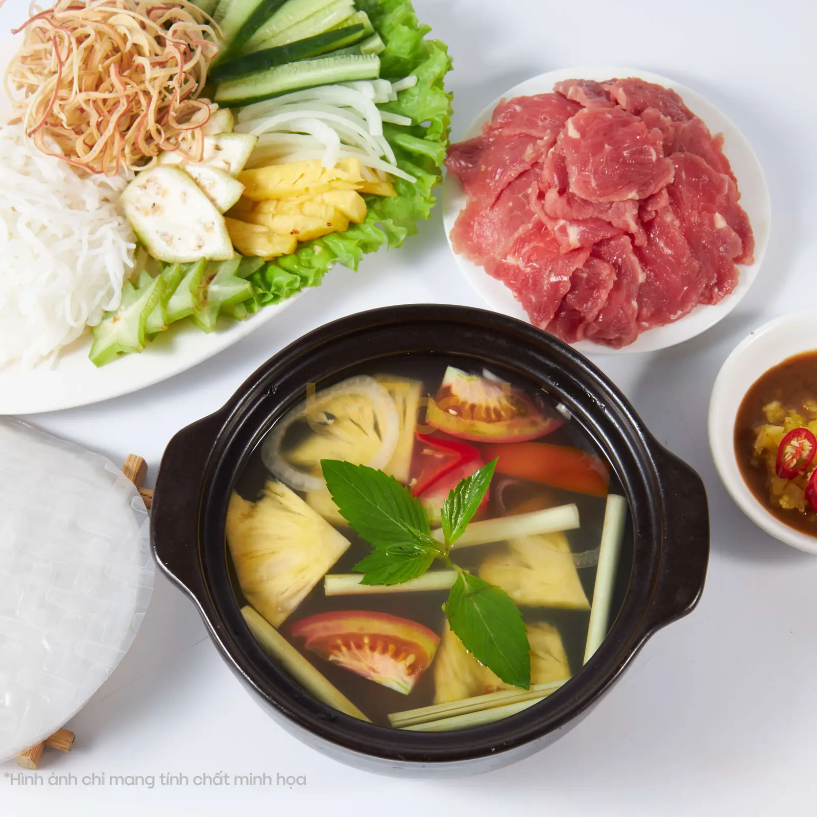 Hình ảnh Bò nhúng dấm - 2,3 người