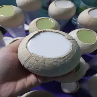 Hình ảnh Rau câu trái dừa xiêm vị truyền thống