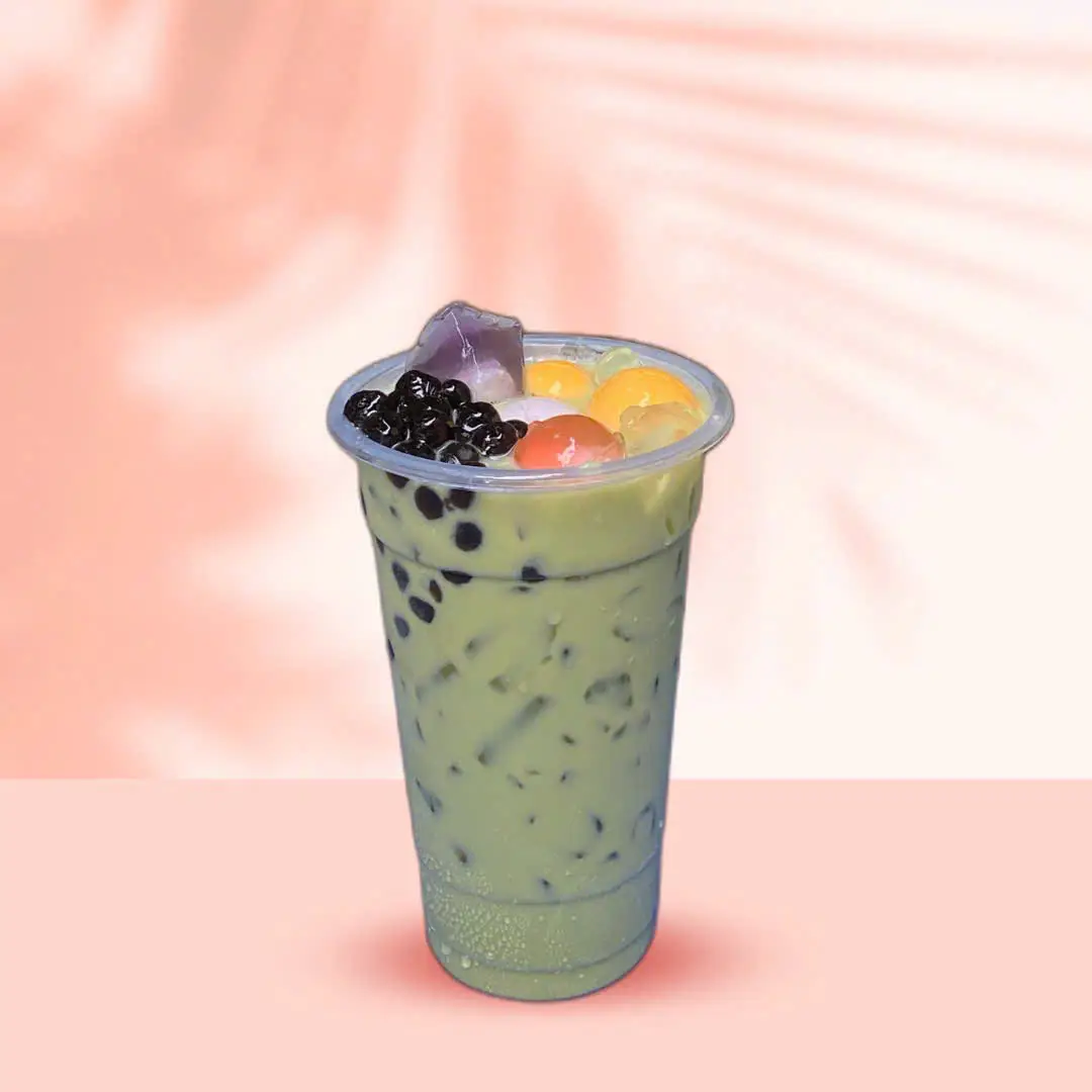 Hình ảnh Trà sữa Thái xanh Trân châu (700ml)