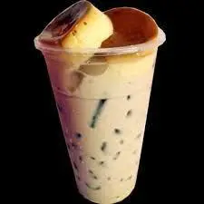 Hình ảnh Trà sữa truyền thống full topping - bánh flan