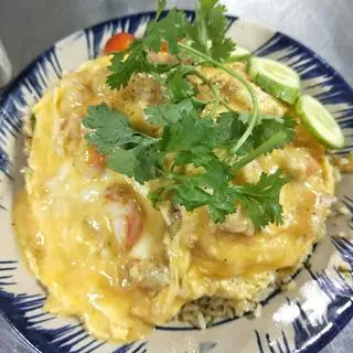 Hình ảnh Cơm tôm phủ trứng