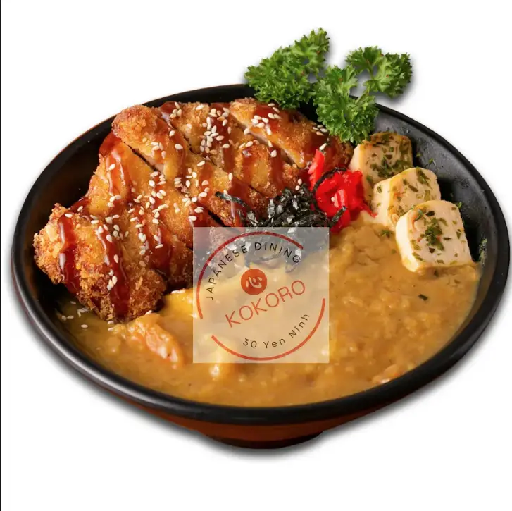 Hình ảnh Cơm cà ri heo chiên xù - kèm súp miso