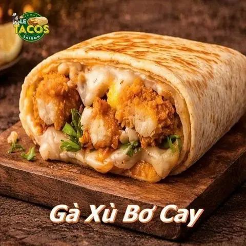 Hình ảnh Tacos Gà Xù Bơ Cay