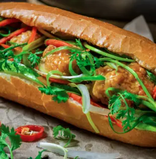Hình ảnh Bánh mì xíu mại mặn