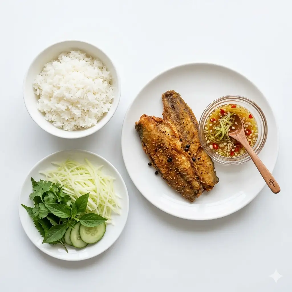 Hình ảnh Cá trê chiên mắm tỏi